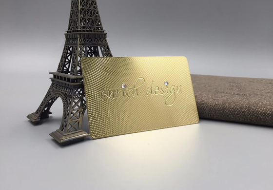 شراء الفولاذ المقاوم للصدأ RFID بطاقة معدنية بطاقة زيارة معدنية مقاومة للماء 13.56MHz/125Khz online manufacture