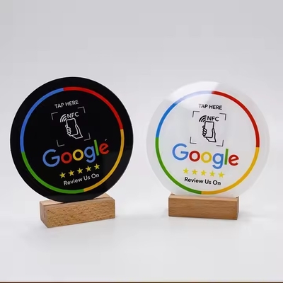 شراء 13.56mhz NFC لوحة مراجعة جوجل كود مخصص عرض NFC لوحة وسائل التواصل الاجتماعي online manufacture