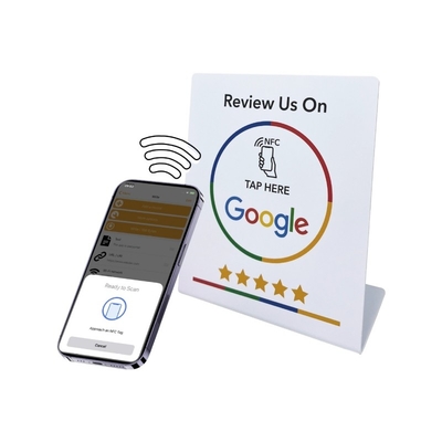 شراء الوسائط الاجتماعية المخصصة NFC Stand NFC PVC Google Review Card قائمة العرض online manufacture
