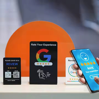 طباعة أوفست بطاقات مراجعة NFC لـ Google Facebook Instagram الوسيط الاجتماعي