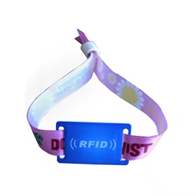 معصم مهرجان NFC مخصص نسيج 13.56MHz RFID معصم التحكم في الوصول